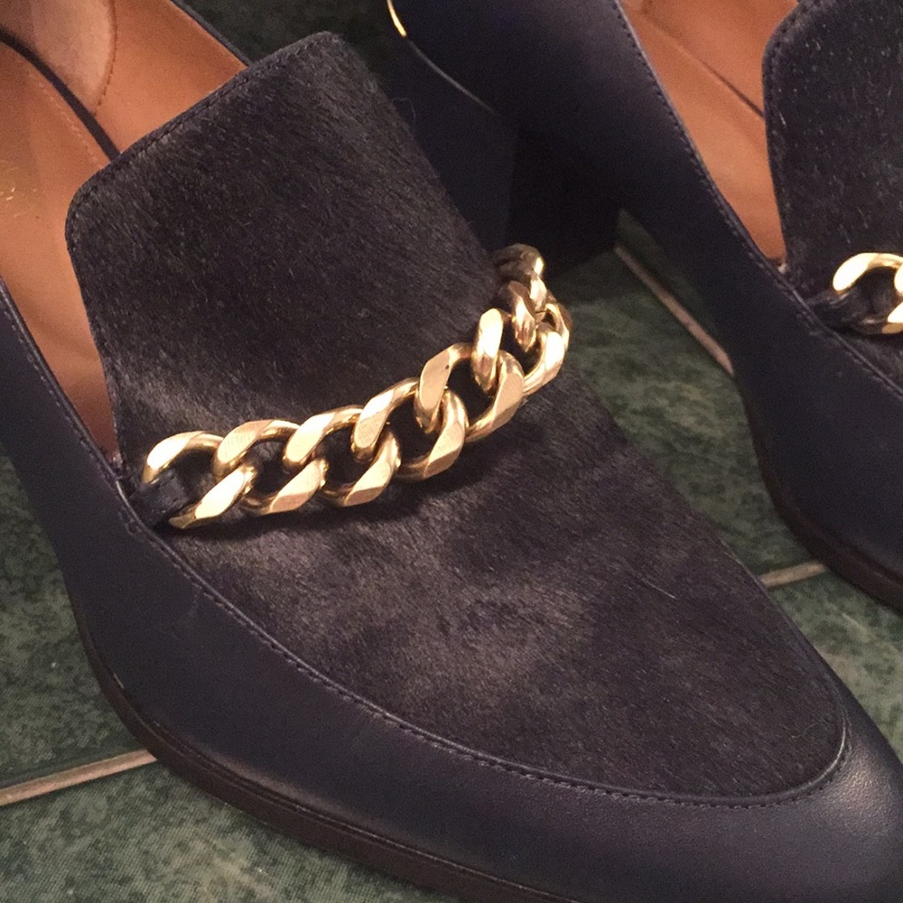 Calvin Klein Navy Blue healed loafers - Picture 3 of 8